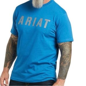 NWT.Ariat Men's Rebar Cotton
Strong Turquoise Block Logo
Graphic